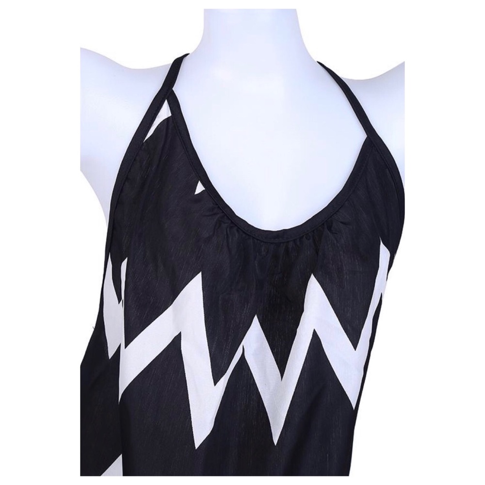 📍BOGO📍BLACK STRIPED MINI COVERUP - Picture 4 of 8